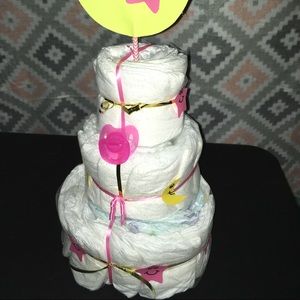 Diaper cake 3 tiers
